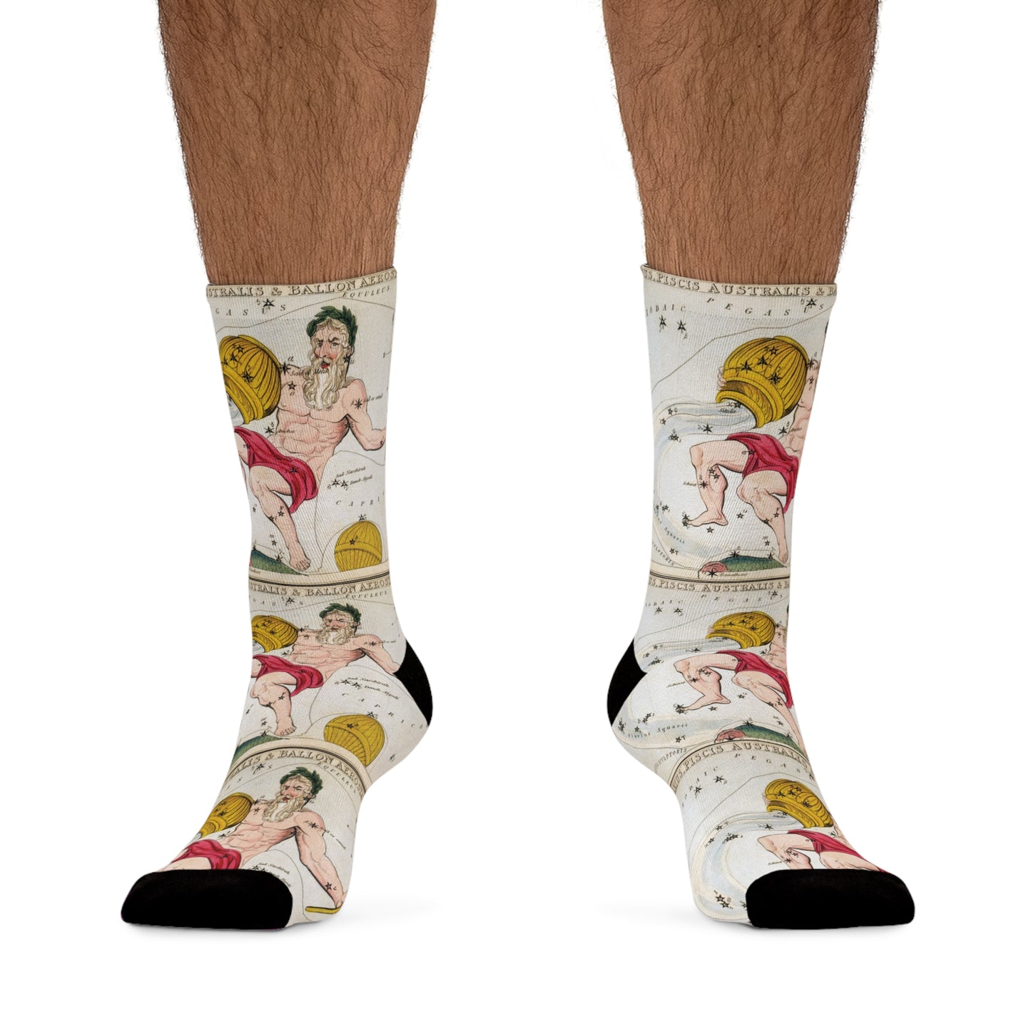 Aquarius Vintage / Zodiac / Recycled Poly Socks