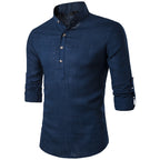 Eastern Calm Mandarin Collar