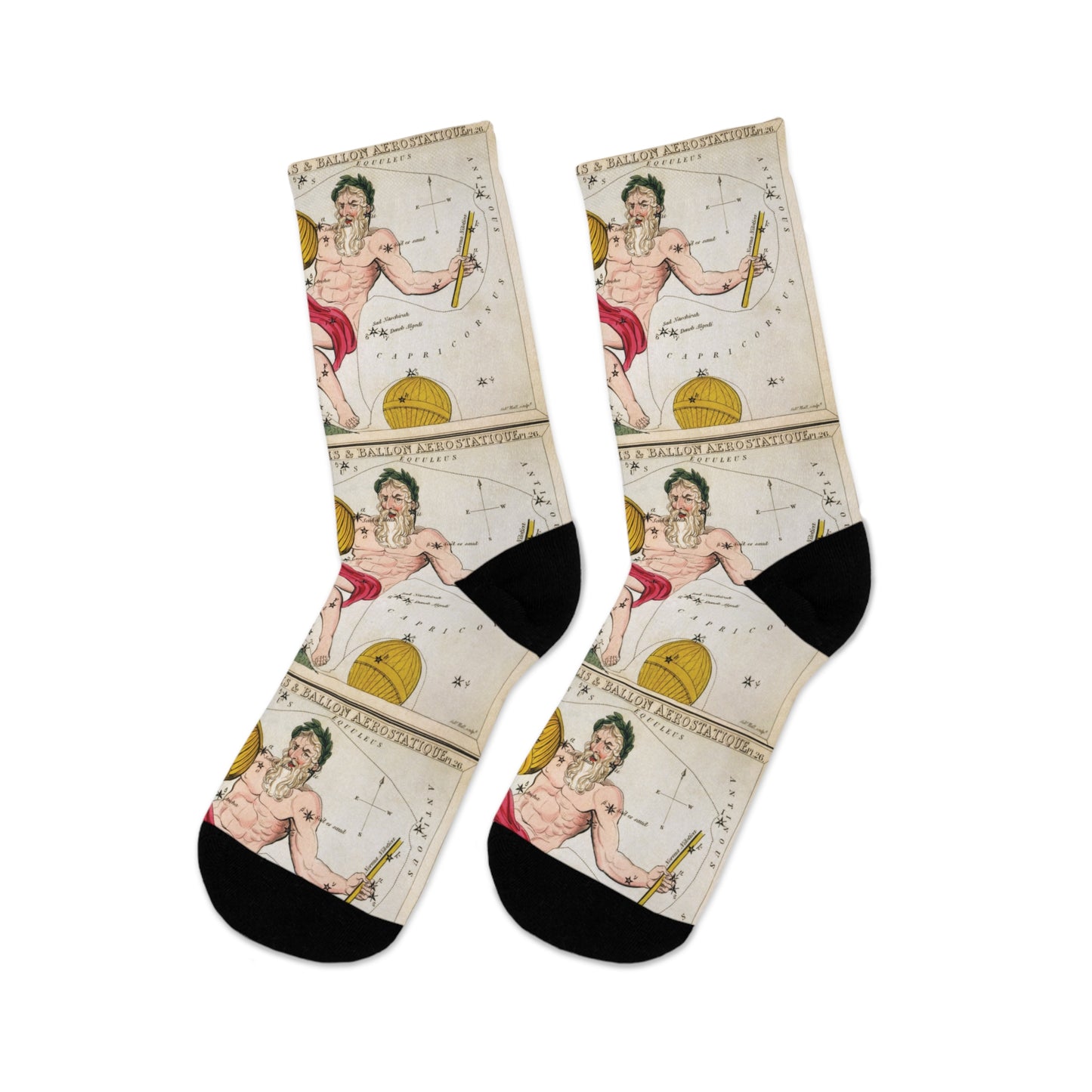 Aquarius Vintage / Zodiac / Recycled Poly Socks