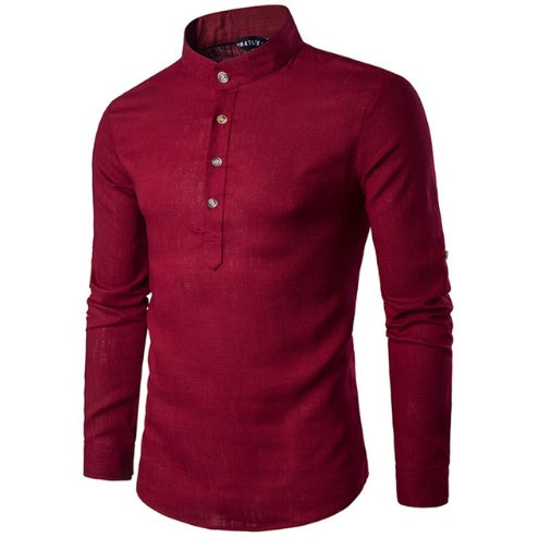 Eastern Calm Mandarin Collar