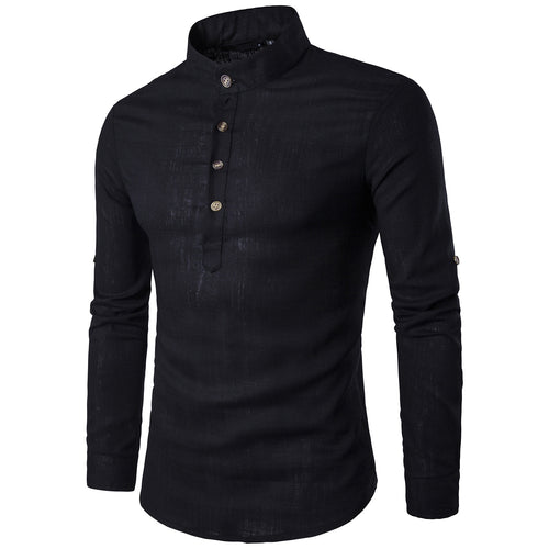 Eastern Calm Mandarin Collar