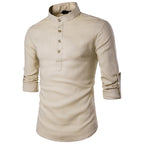 Eastern Calm Mandarin Collar