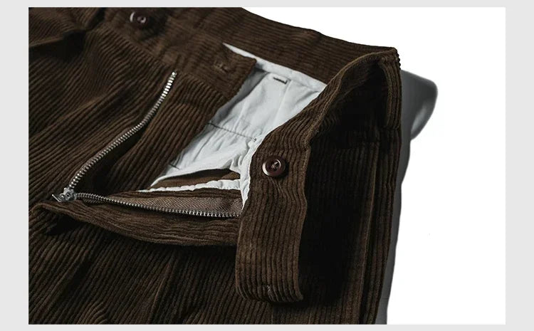 Cambridge Corduroy Pleated Trousers