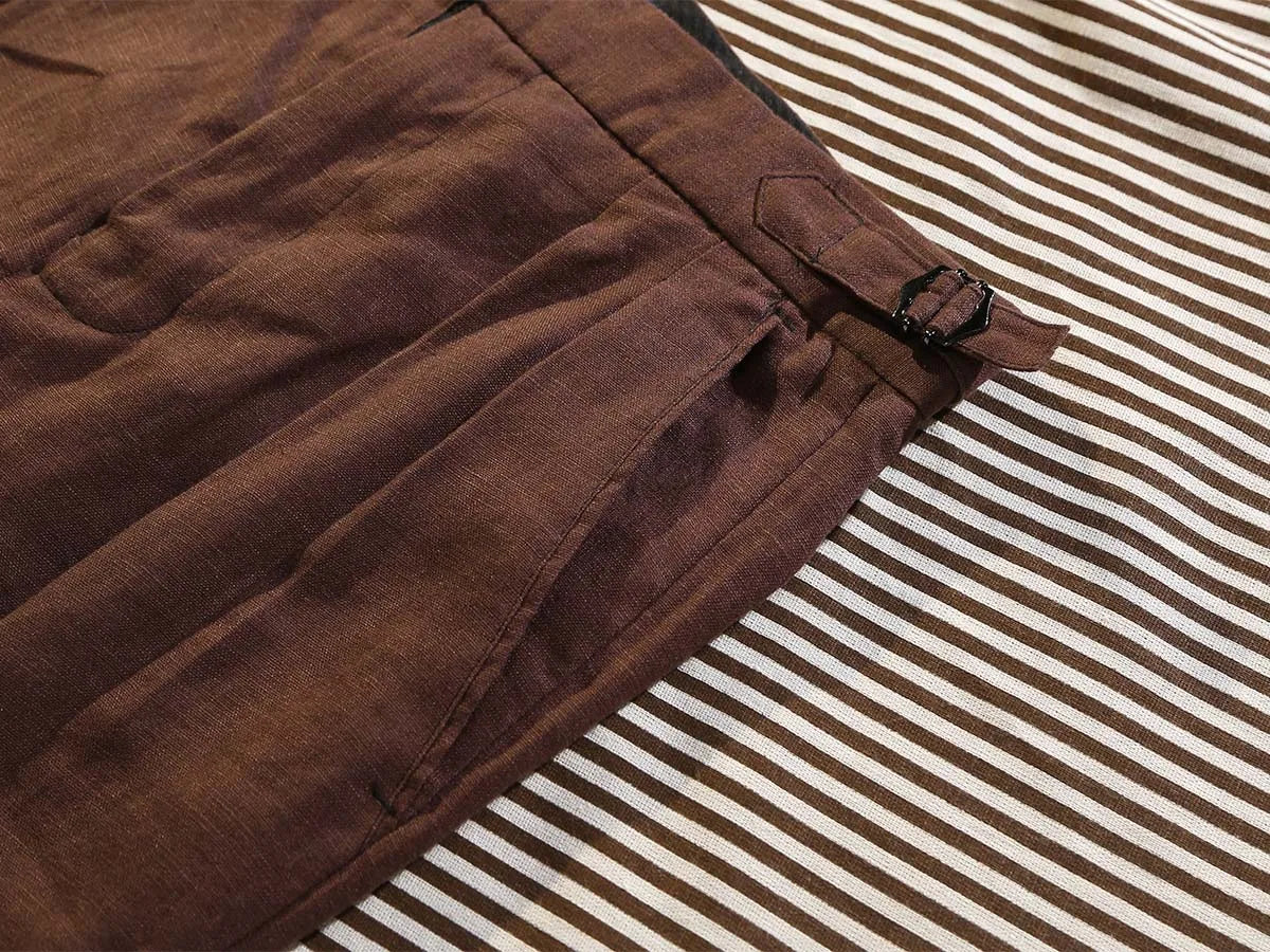 Sandhurst Taupe Linen Pants