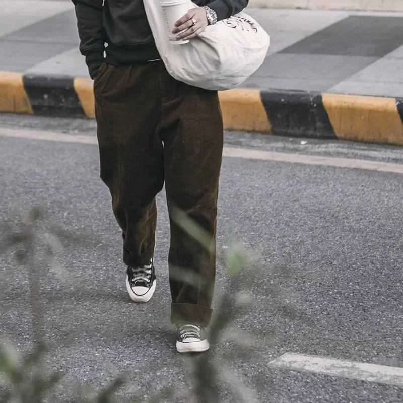Cambridge Corduroy Pleated Trousers