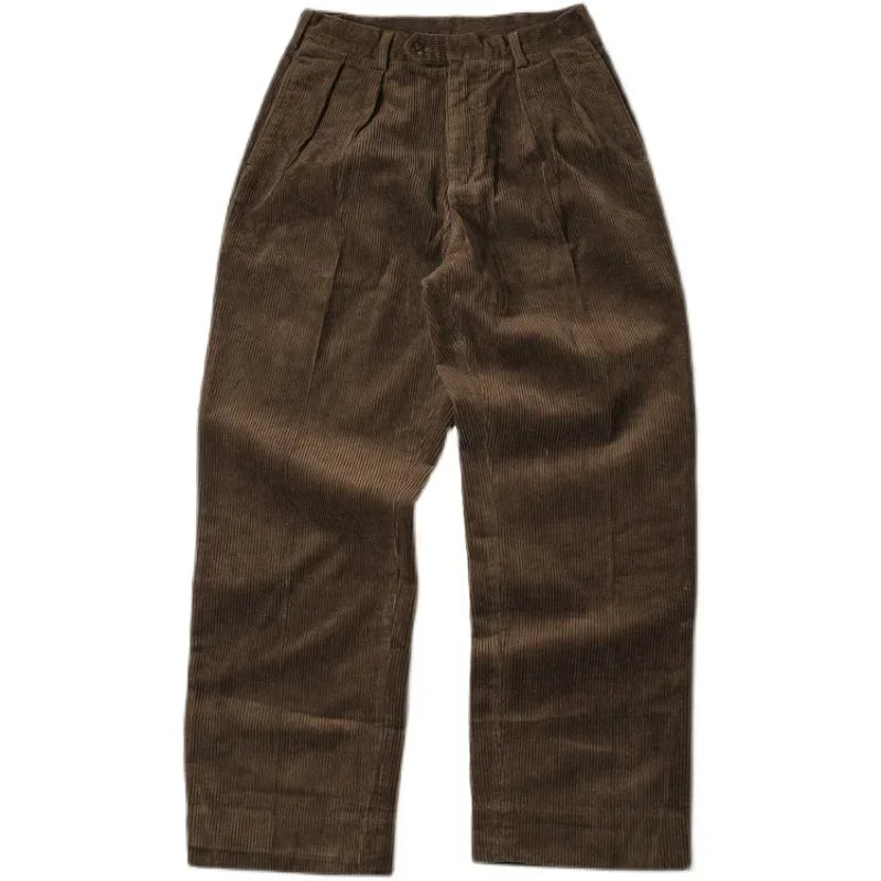 Cambridge Corduroy Pleated Trousers