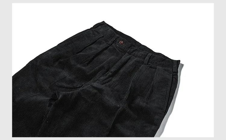 Cambridge Corduroy Pleated Trousers