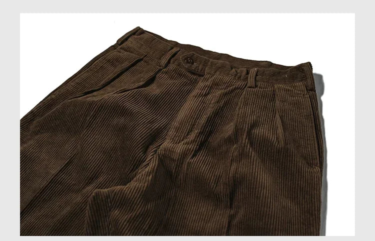 Cambridge Corduroy Pleated Trousers