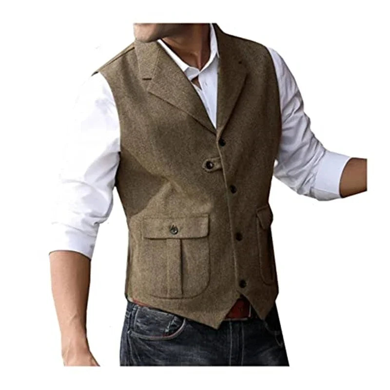 Wool Tweed Gentleman’s Suit Vest