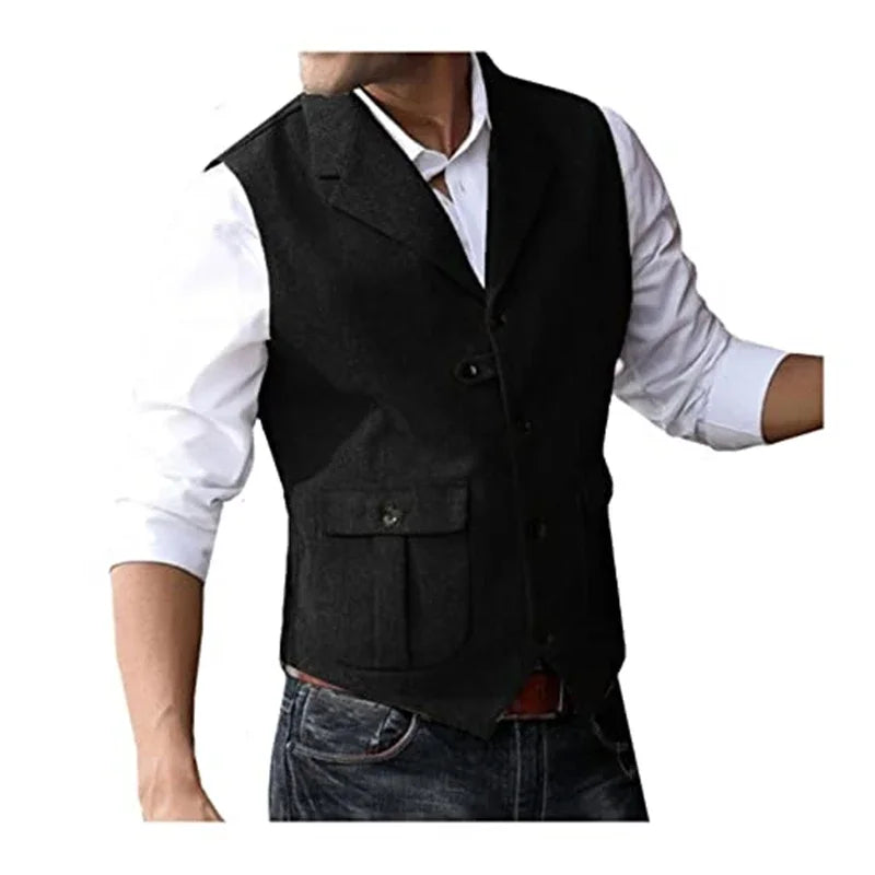 Wool Tweed Gentleman’s Suit Vest