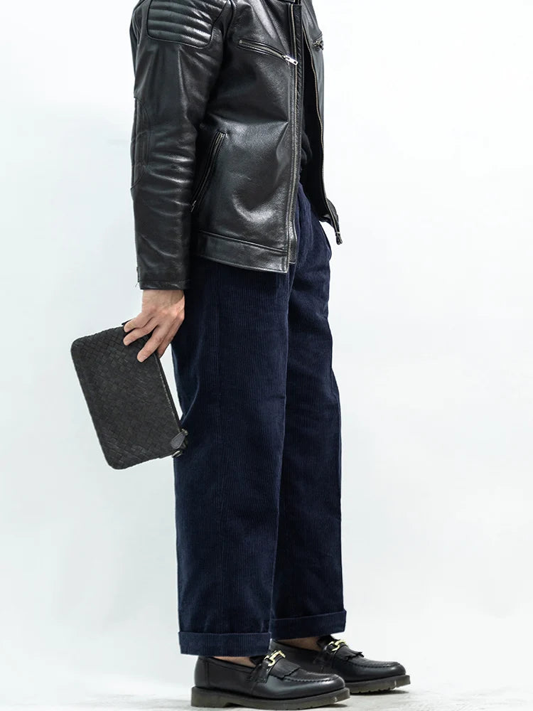 Navy Light House Corduroy