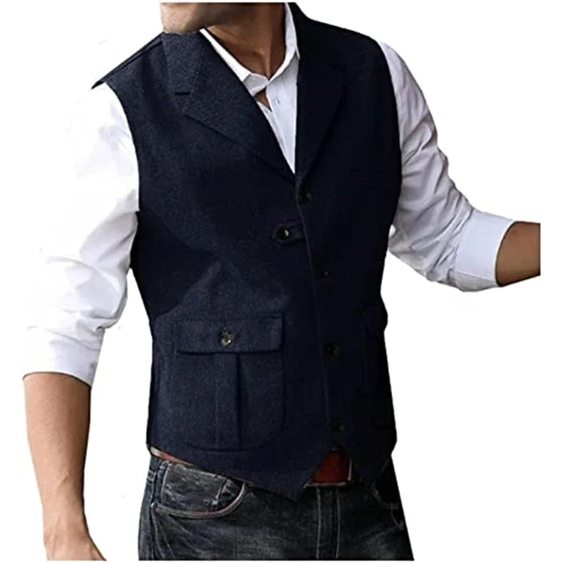 Wool Tweed Gentleman’s Suit Vest