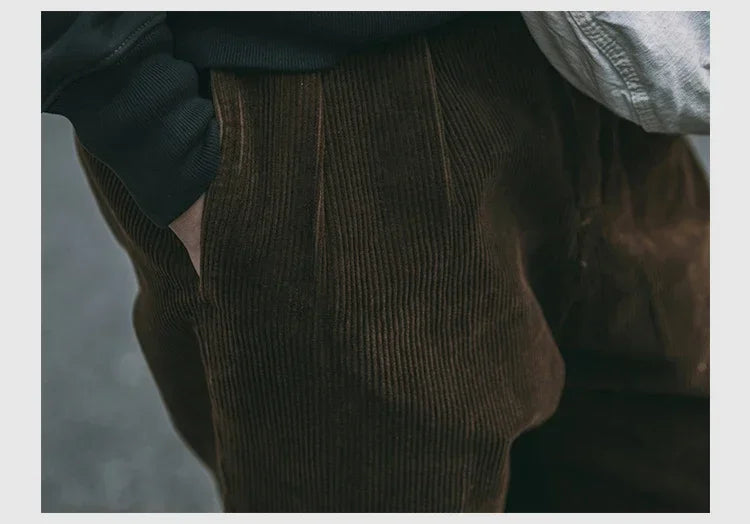 Cambridge Corduroy Pleated Trousers