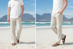 Coastal Drift Linen Trousers