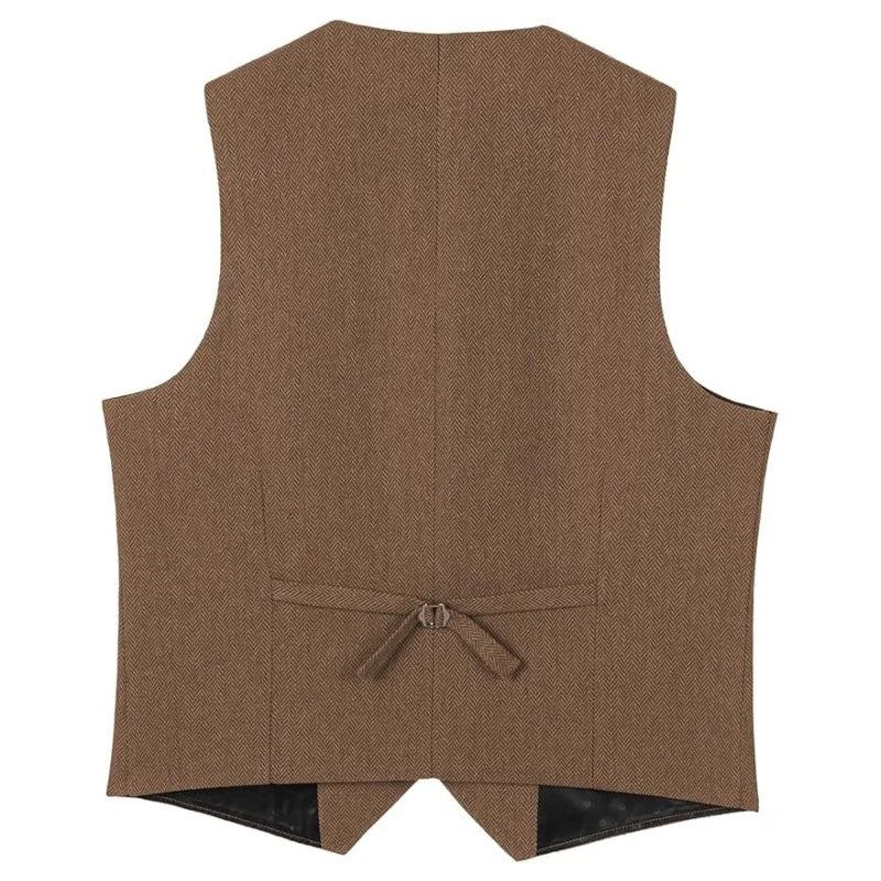 Herringbone Tweed Waistcoat