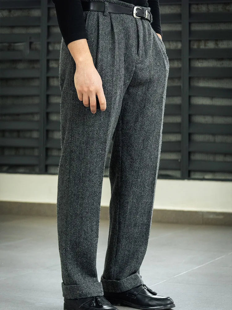 Ashford Grey Wool Pants