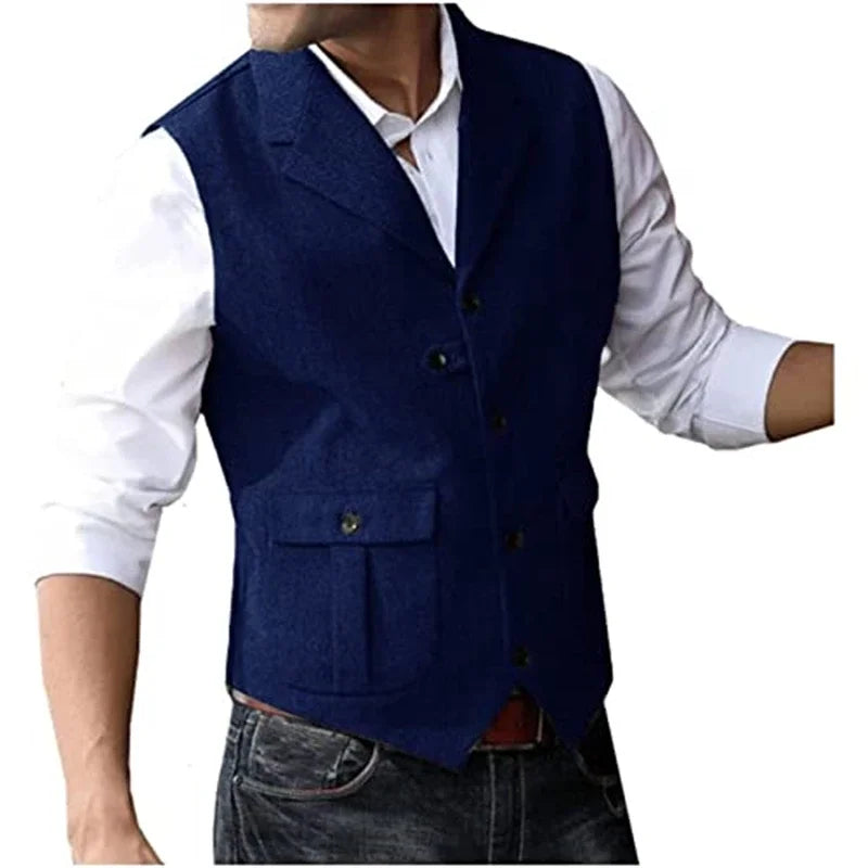 Wool Tweed Gentleman’s Suit Vest