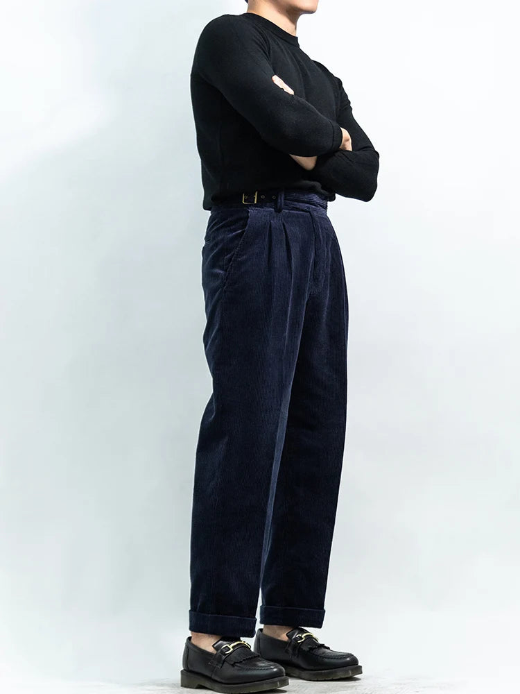 Navy Light House Corduroy