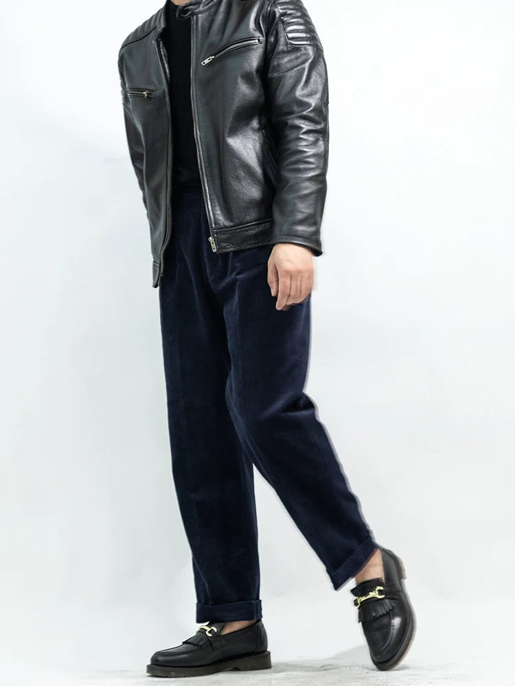 Navy Light House Corduroy