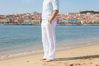 Coastal Drift Linen Trousers