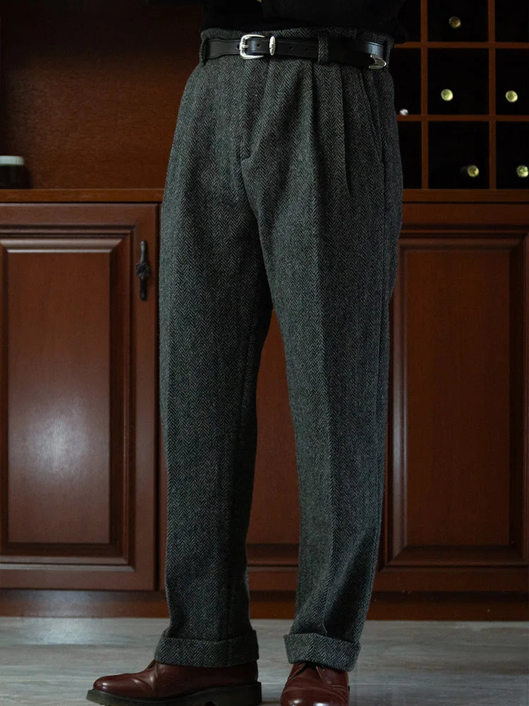 Ashford Grey Wool Pants
