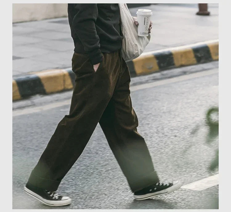 Cambridge Corduroy Pleated Trousers