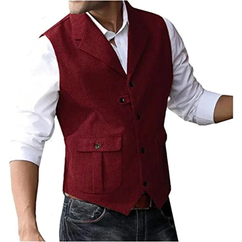 Wool Tweed Gentleman’s Suit Vest