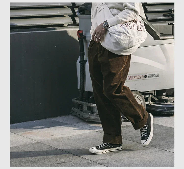 Cambridge Corduroy Pleated Trousers