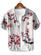 Lapel Hawaiian Shirt