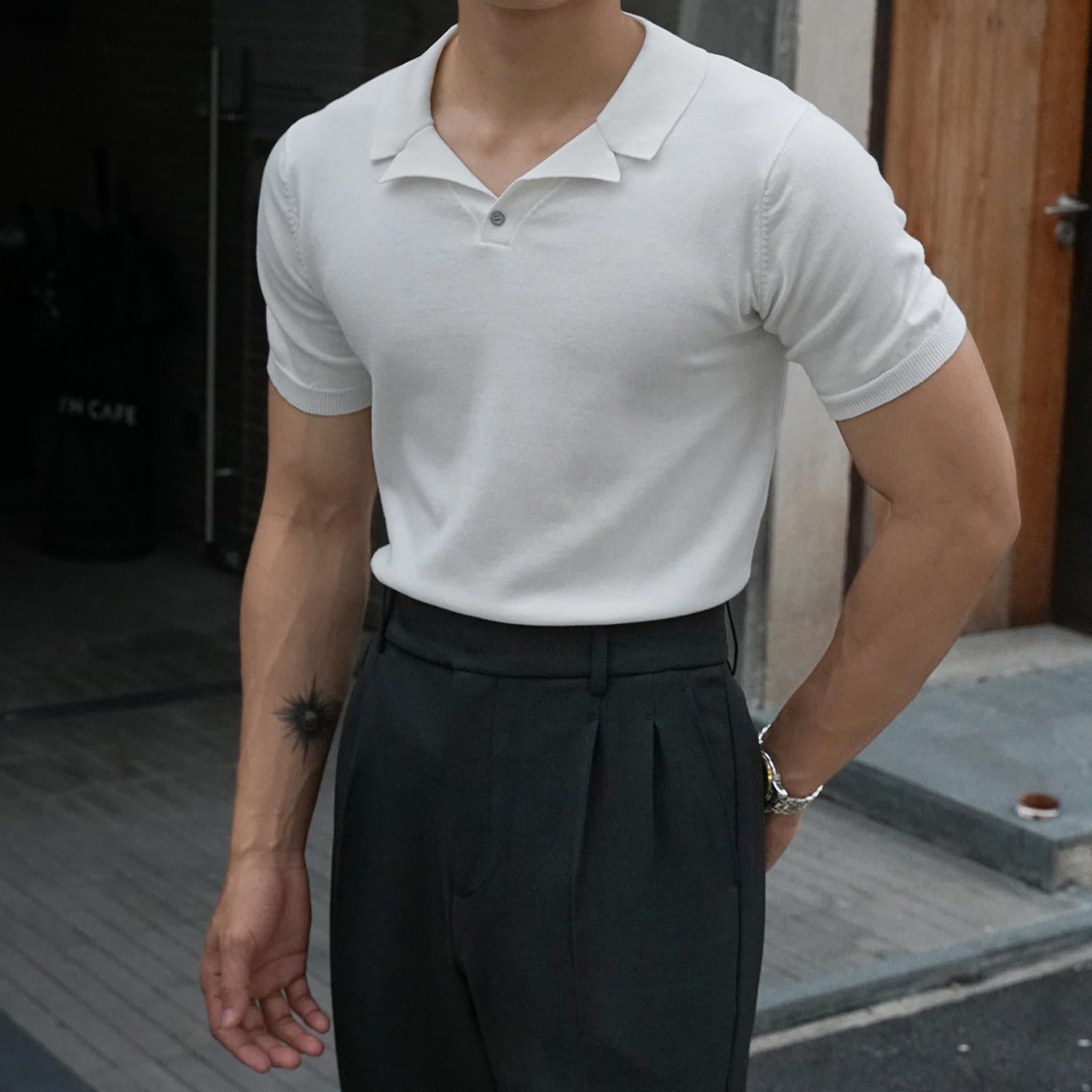 The Riviera Collar Tee