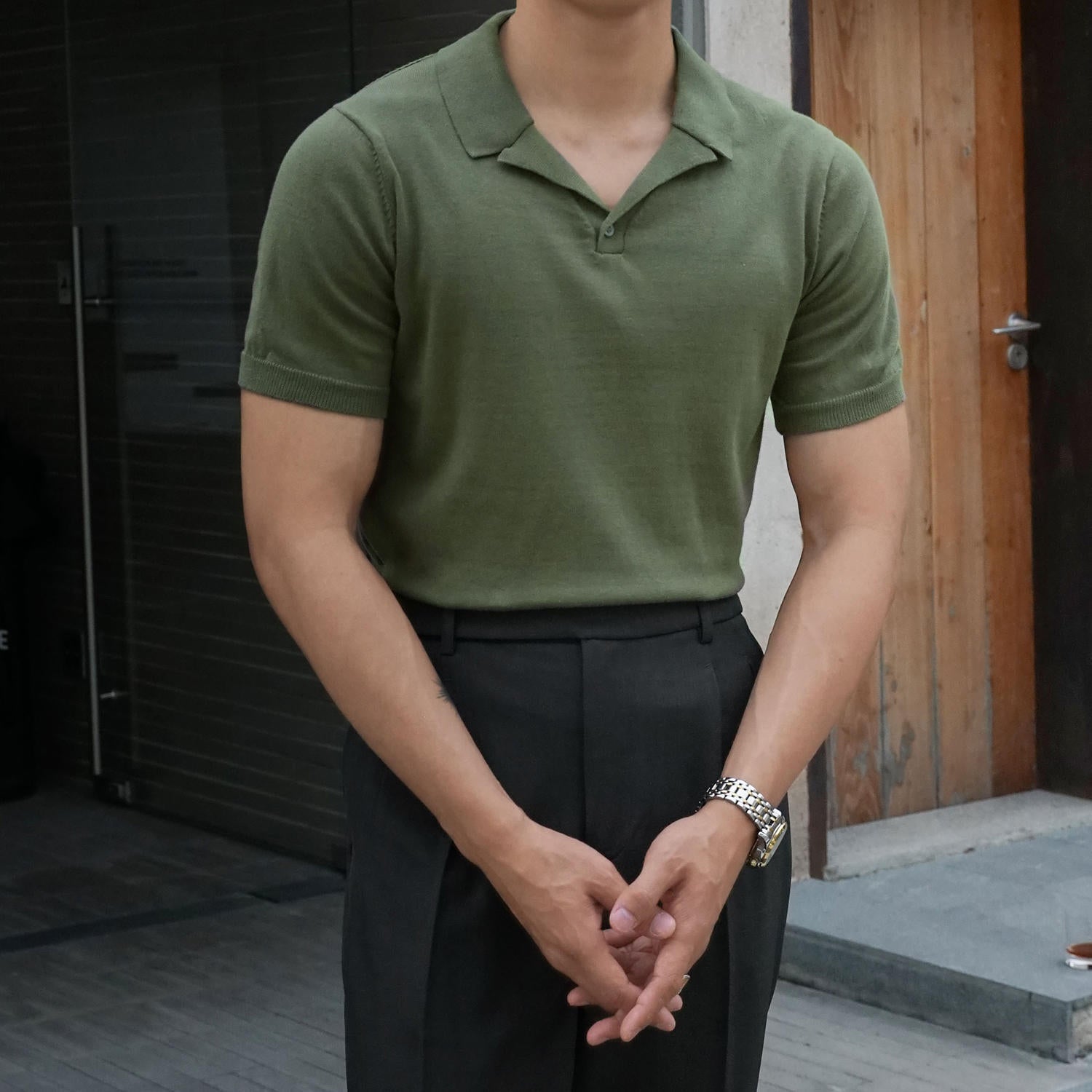 The Riviera Collar Tee